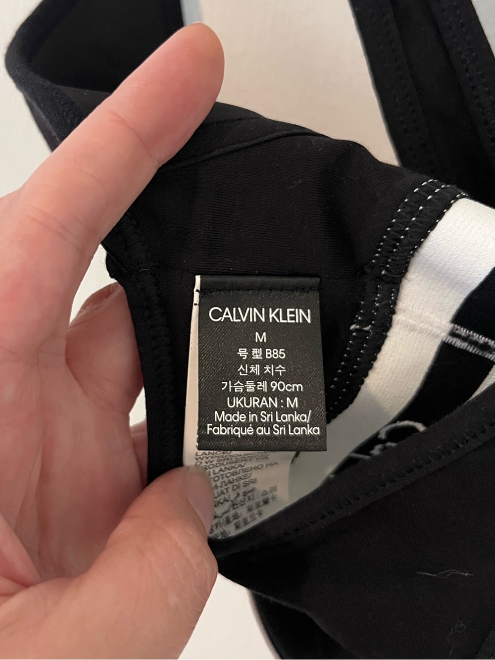 Calvin Klein Black & White Modern Cotton Lift Bralette Molded Cup Medium - Picture 7 of 10